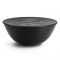 Миска с крышкой Tierra, 25 см, черная, Guzzini