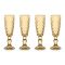 Набор из 4-х бокалов для шампанского, 150 мл, цвет янтарный, Dubai, WD Lifestyle