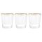 Набор из 6-ти стаканов для виски, 10 см, 365 мл, с золотистым кантом, Gemma Gold, Le Stelle