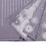 Скатерть из хлопка фиолетово-серого цвета с рисунком Ледяные узоры, New Year Essential, 180х260см, Tkano, изображение 5