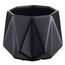 Горшок цветочный Rhombus, 12,5 см, матовый черный, Liberty Jones, изображение 2