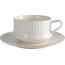 Чашка чайная 220 мл + блюдце 16 см, серия Villa Beige, Home chef