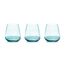 Набор из 6-ти стаканов для виски, 10 см, 450 мл, цвет голубой, Opium, Le Stelle